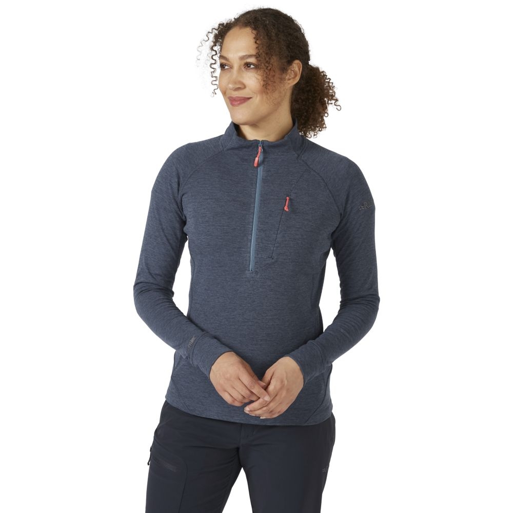 Rab Nexus Pull On Women's Steel QFF-75-STE fleeces en truien online bestellen bij Kathmandu Outdoor & Travel