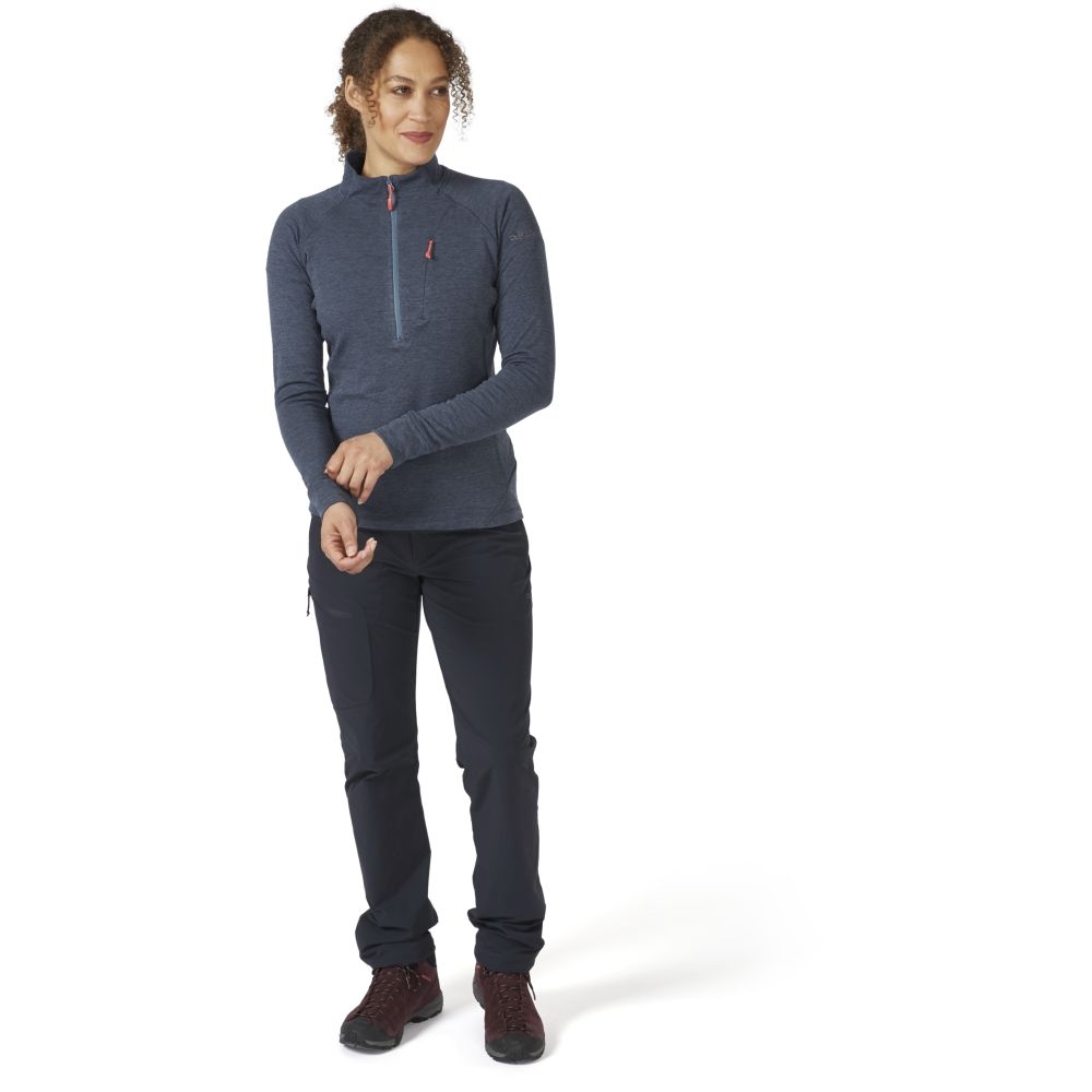 Rab Nexus Pull On Women's Steel QFF-75-STE fleeces en truien online bestellen bij Kathmandu Outdoor & Travel