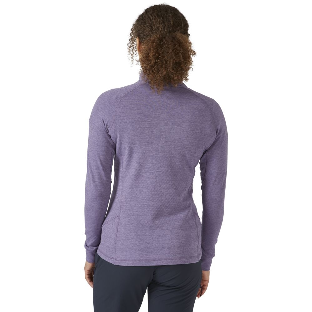 Rab Nexus Pull On Women's Purple Sage QFF-75-PSG fleeces en truien online bestellen bij Kathmandu Outdoor & Travel