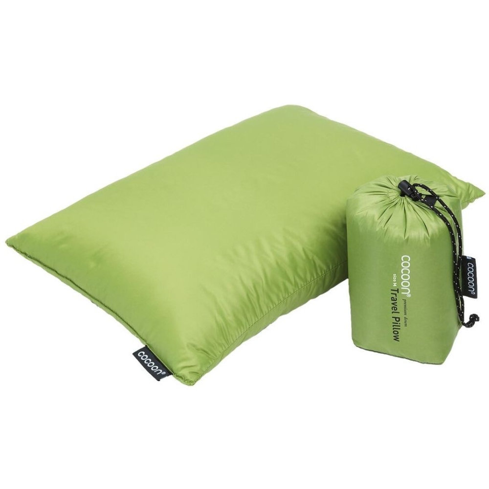 Cocoon Travel Down Pillow Medium Wasabi CDP2 slaapzakken online bestellen bij Kathmandu Outdoor & Travel
