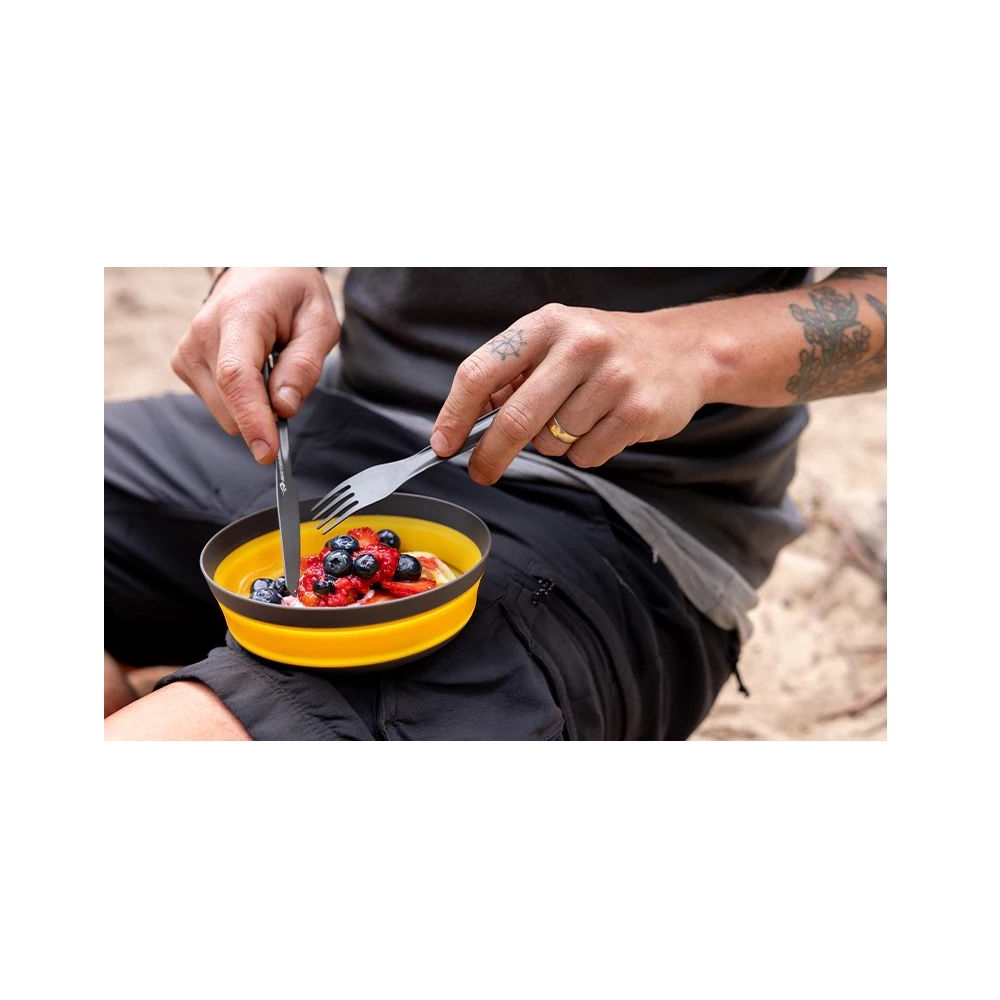 Sea to Summit Frontier UL Collapsible Bowl - M Sulphur Yellow ACK038011-050901 koken online bestellen bij Kathmandu Outdoor & Travel