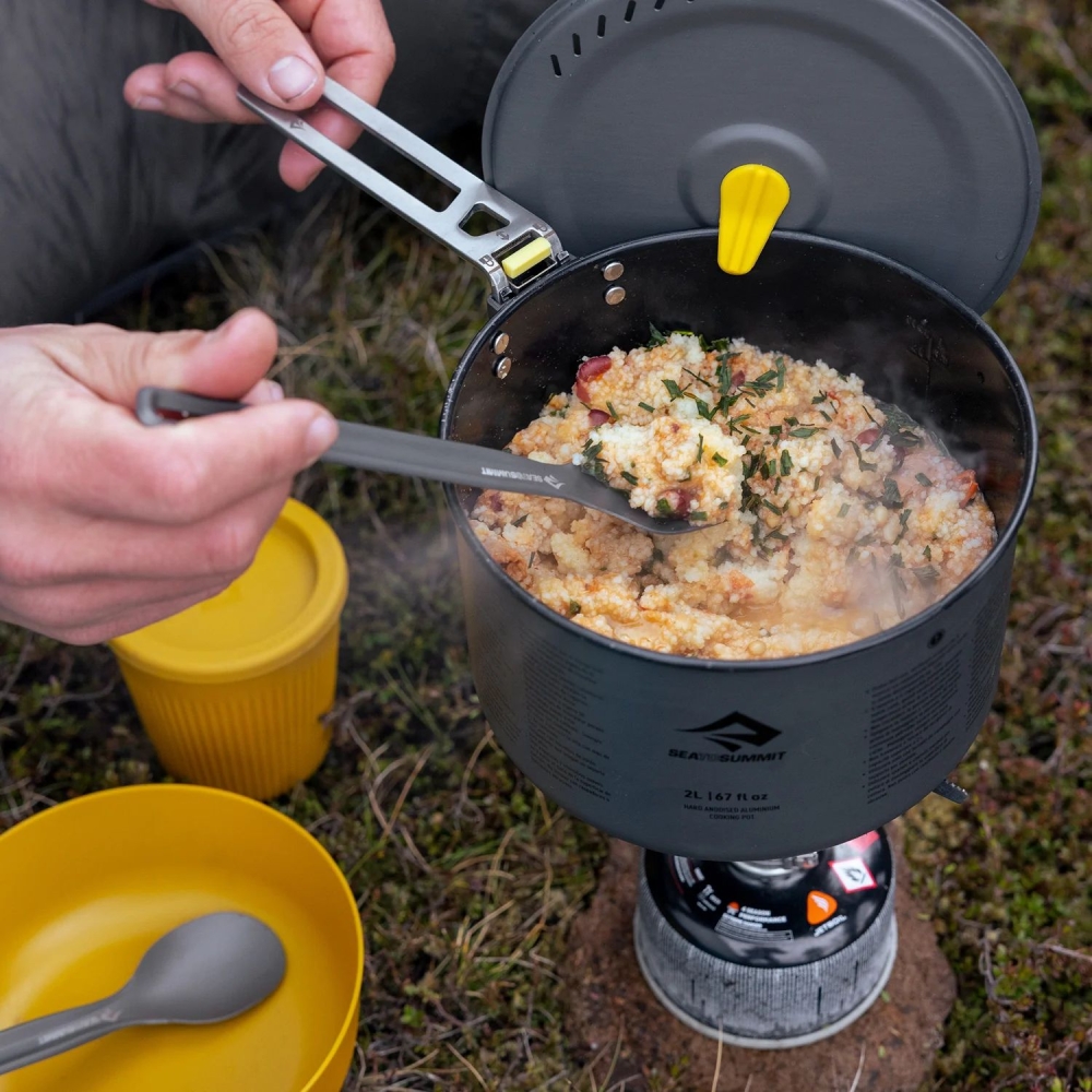 Sea to Summit Frontier UL Long Handle Spoon Aluminium Hard Anodised Grey ACK034011-611701 koken online bestellen bij Kathmandu Outdoor & Travel