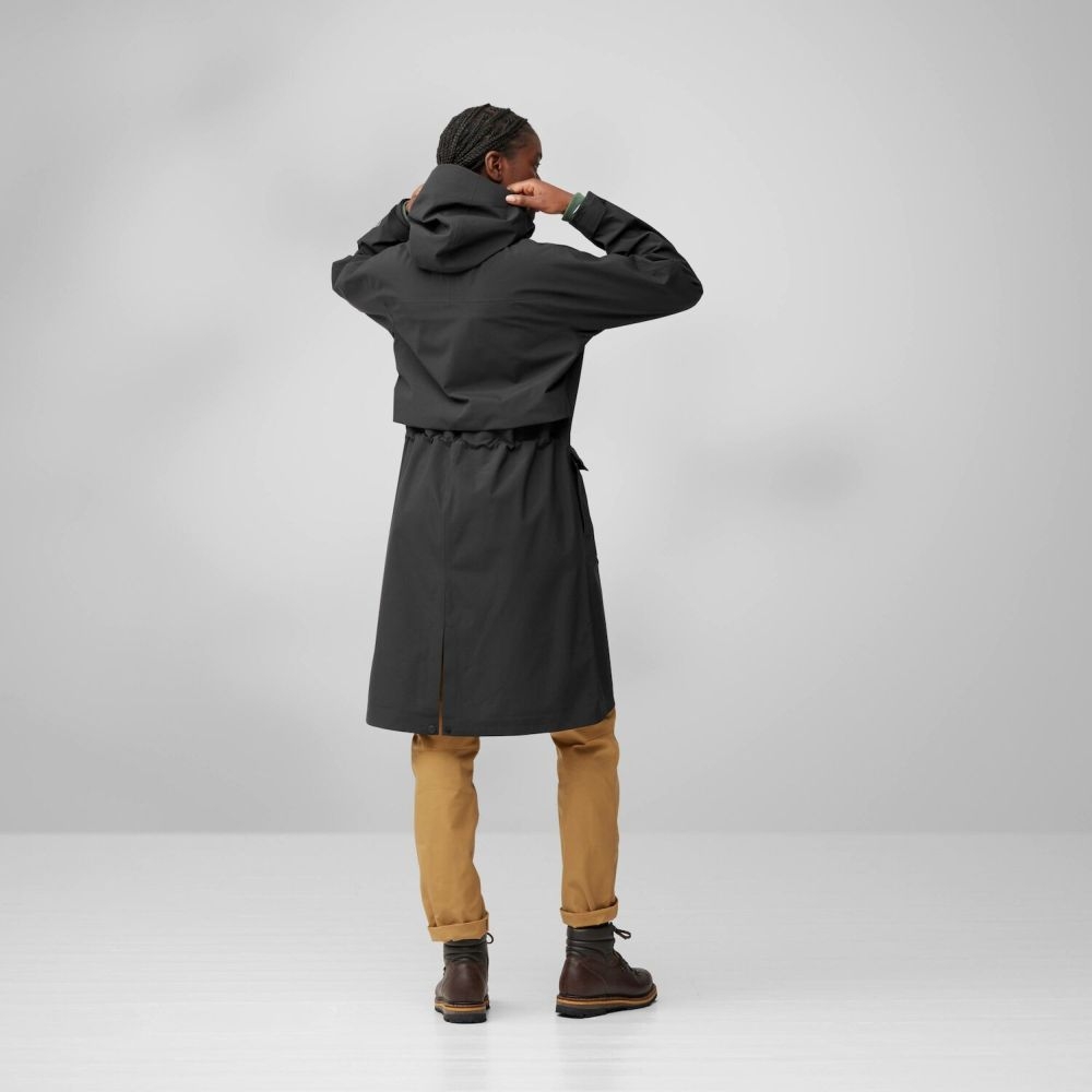 Fjällräven Vardag Rain Parka Women's Black 14500131-550 jassen online bestellen bij Kathmandu Outdoor & Travel