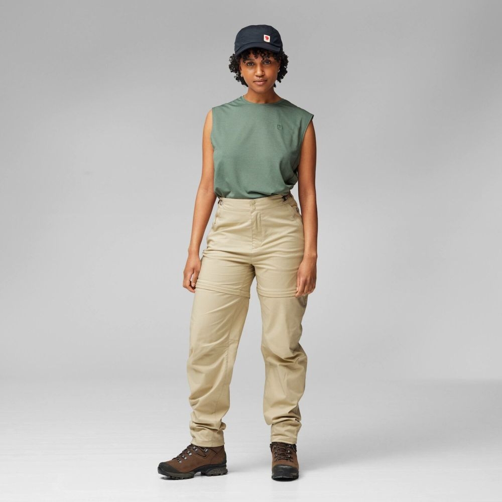 Fjällräven Abisko Hike Zip-off Trs Regular Women's Fossil 14200169-118 broeken online bestellen bij Kathmandu Outdoor & Travel