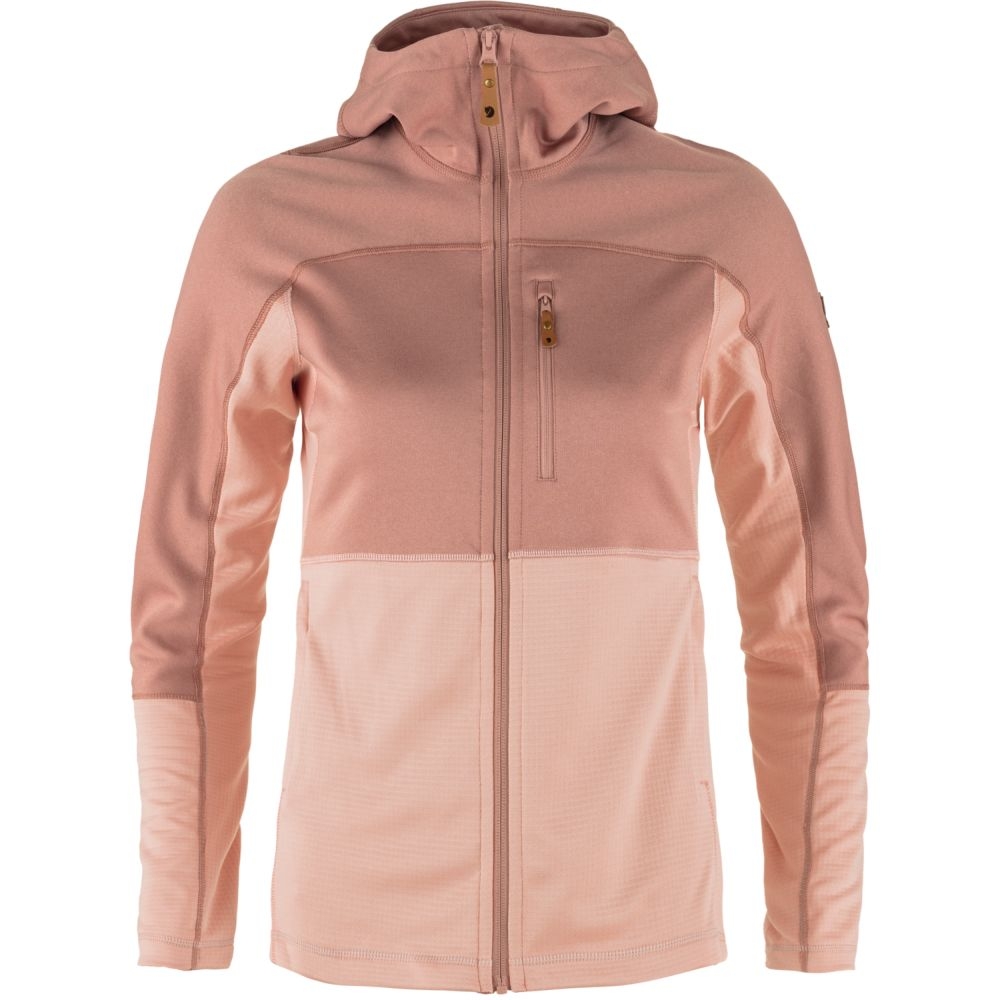 Fjällräven Abisko Trail Fleece Women's Chalk Rose-Dusty Rose 89589-302-300 fleeces en truien online bestellen bij Kathmandu Outdoor & Travel