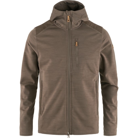 Fjällräven  Keb Fleece Hoodie Suede Brown