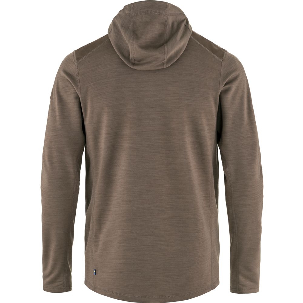 Fjällräven Keb Fleece Hoodie Suede Brown 81479-244 fleeces en truien online bestellen bij Kathmandu Outdoor & Travel