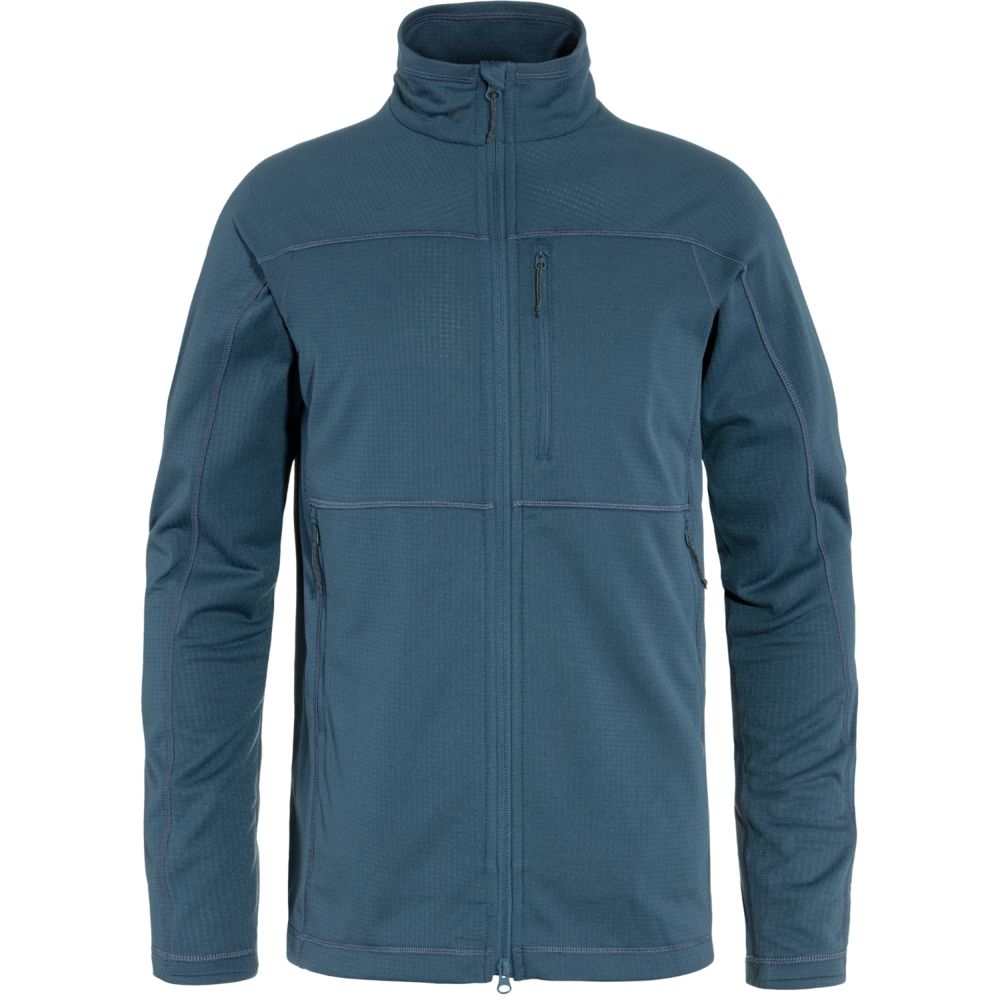 Fjällräven Abisko Lite Fleece Jacket Indigo Blue 86971-534 fleeces en truien online bestellen bij Kathmandu Outdoor & Travel