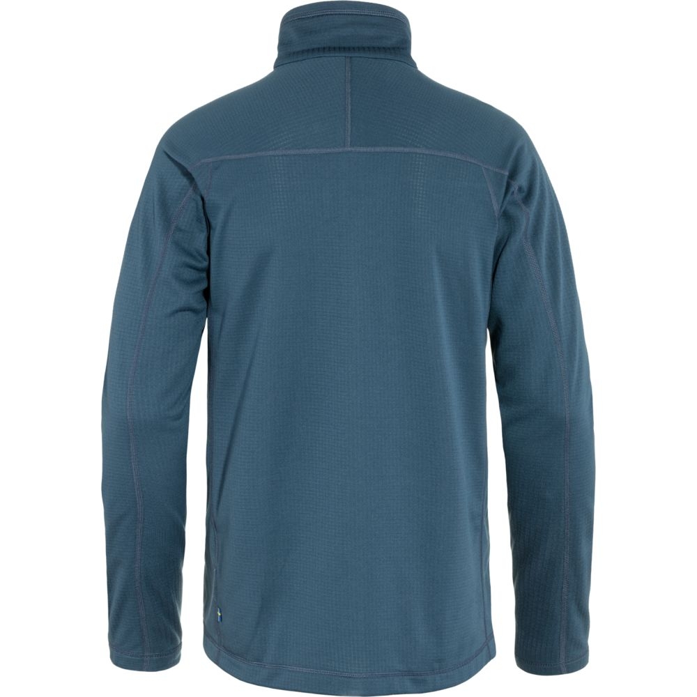 Fjällräven Abisko Lite Fleece Jacket Indigo Blue 86971-534 fleeces en truien online bestellen bij Kathmandu Outdoor & Travel