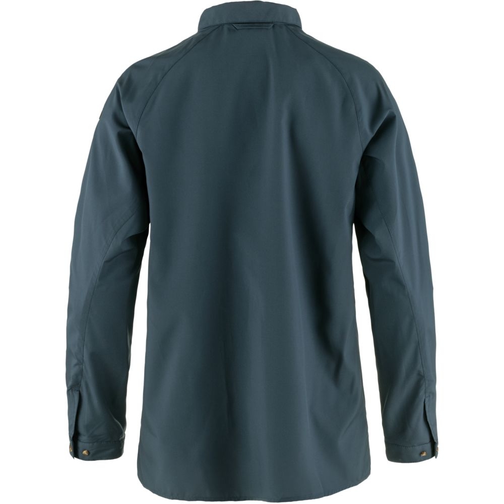 Fjällräven Abisko Hike Shirt Women's Navy 14600167-560 shirts en tops online bestellen bij Kathmandu Outdoor & Travel