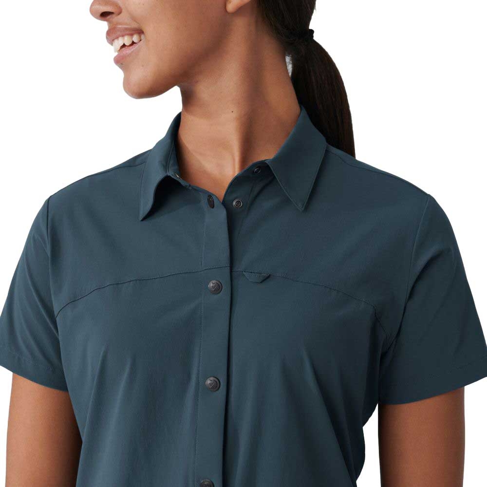 Fjällräven High Coast Lite Shirt Short Sleeve Women's Navy 87037-560 shirts en tops online bestellen bij Kathmandu Outdoor & Travel