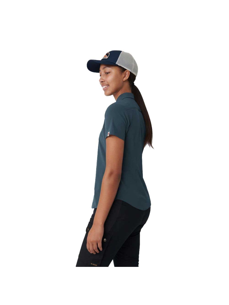 Fjällräven High Coast Lite Shirt Short Sleeve Women's Navy 87037-560 shirts en tops online bestellen bij Kathmandu Outdoor & Travel