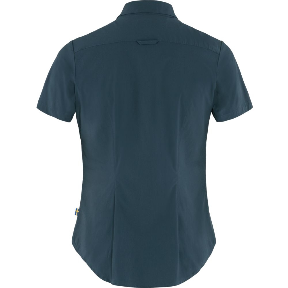 Fjällräven High Coast Lite Shirt Short Sleeve Women's Navy 87037-560 shirts en tops online bestellen bij Kathmandu Outdoor & Travel