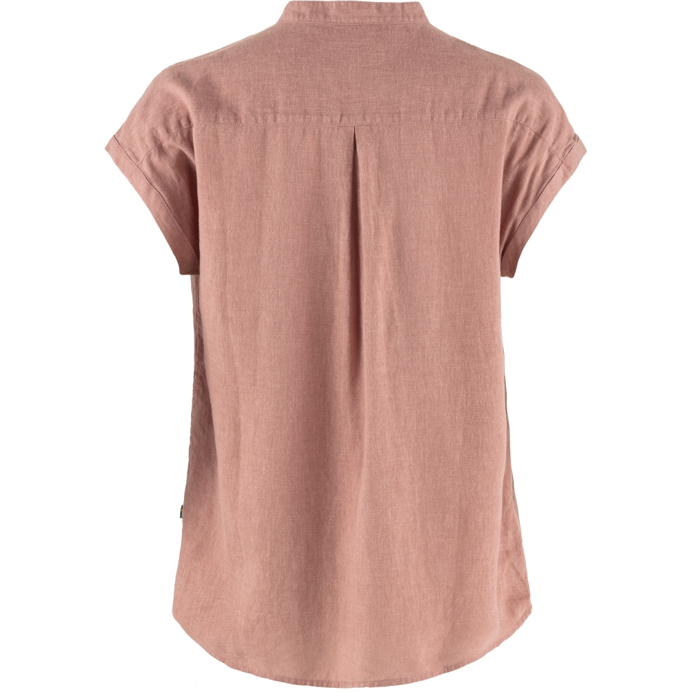Fjällräven Övik Hemp Shirt Short Sleeve Women's Dusty Rose 14600160-300 shirts en tops online bestellen bij Kathmandu Outdoor & Travel