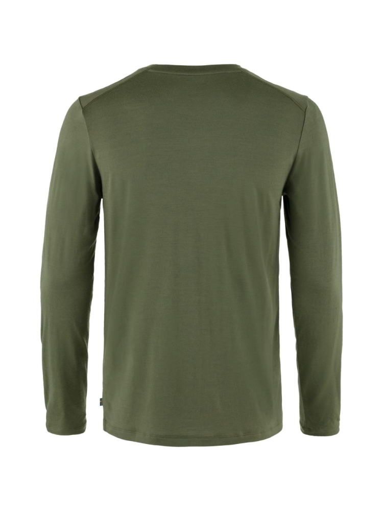 Fjällräven Abisko Wool Long Sleeve Laurel Green 87194-625 shirts en tops online bestellen bij Kathmandu Outdoor & Travel