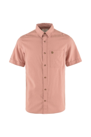 Fjällräven Övik Travel Shirt Short Sleeve Dusty Rose 87039-300 shirts en tops online bestellen bij Kathmandu Outdoor & Travel