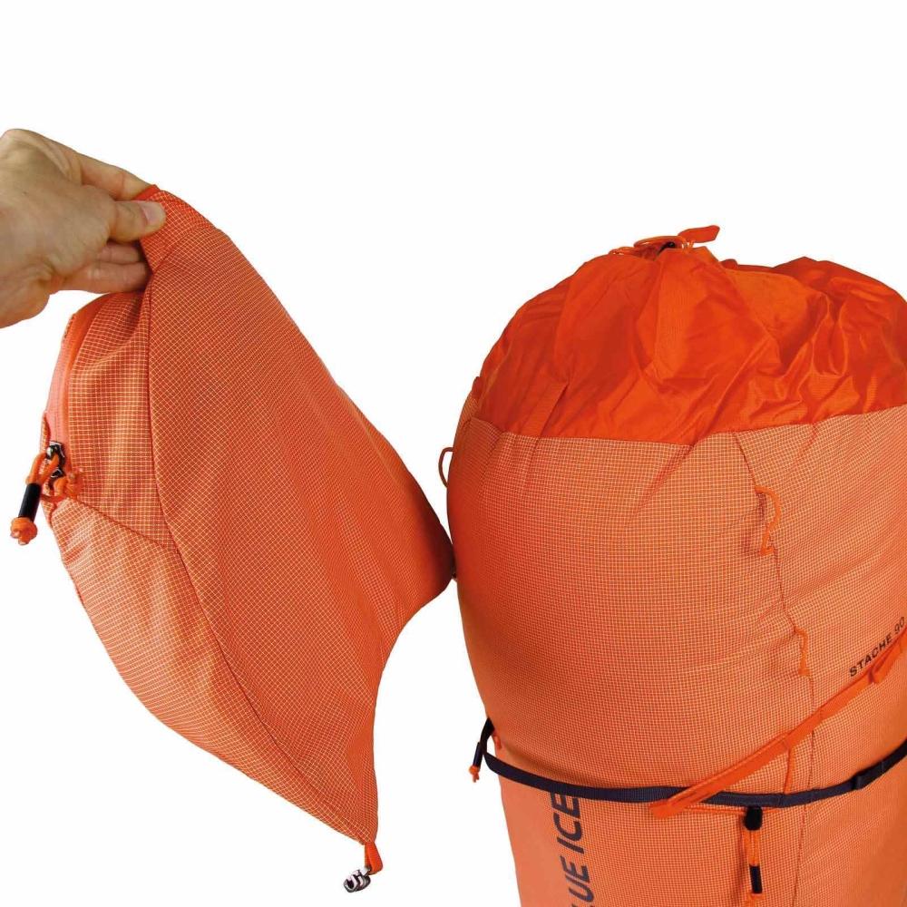 Blue Ice Stache 60L Orange 100405-ORG-SNA trekkingrugzakken online bestellen bij Kathmandu Outdoor & Travel