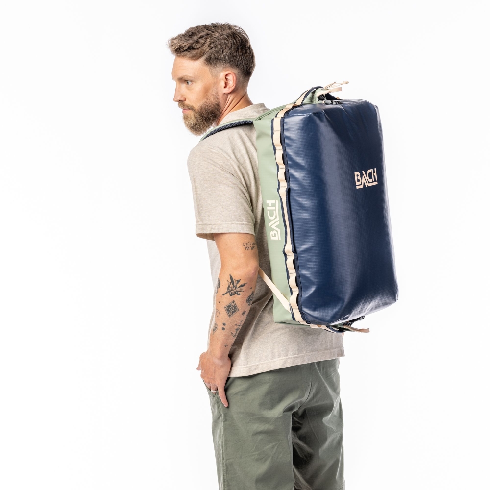 Bach Dr. Expedition Duffel 40 Sage Green/Midnight Blue B419982-7809 duffels online bestellen bij Kathmandu Outdoor & Travel