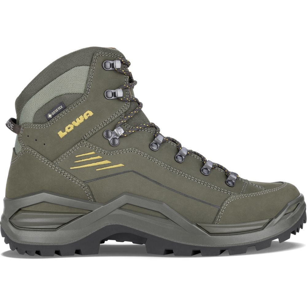 Lowa Renegade Evo GTX Mid Olive/Mustard LM311916-7898 wandelschoenen heren online bestellen bij Kathmandu Outdoor & Travel