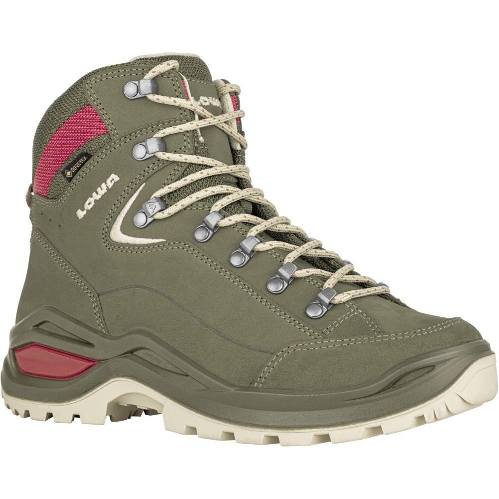 Lowa Renegade Evo GTX Mid Women's Greygreen/Panna LM321916-9629 wandelschoenen dames online bestellen bij Kathmandu Outdoor & Travel
