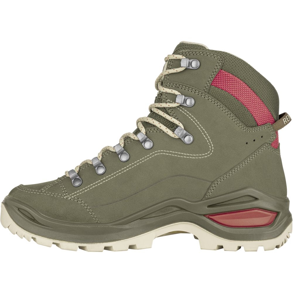 Lowa Renegade Evo GTX Mid Women's Greygreen/Panna LM321916-9629 wandelschoenen dames online bestellen bij Kathmandu Outdoor & Travel