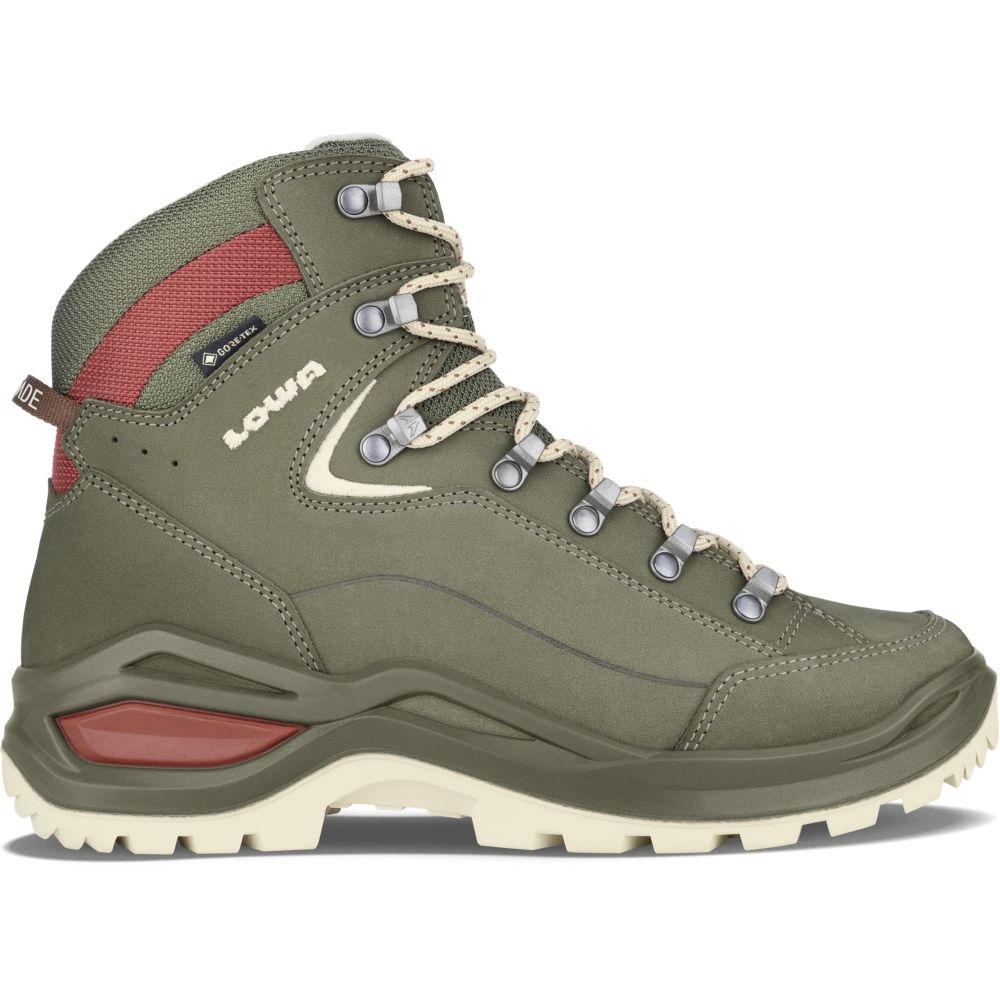 Lowa Renegade Evo GTX Mid Women's Greygreen/Panna LM321916-9629 wandelschoenen dames online bestellen bij Kathmandu Outdoor & Travel