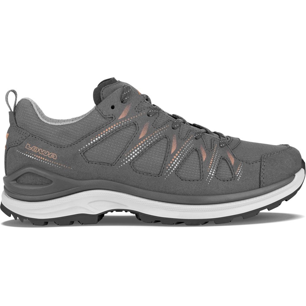 Lowa Innox Evo II GTX Women's Asphalt/Salmon LM321417-9322 wandelschoenen dames online bestellen bij Kathmandu Outdoor & Travel