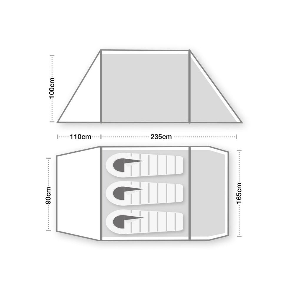 Wild Country Hoolie Compact 3 Groen 44HOC3TF tenten online bestellen bij Kathmandu Outdoor & Travel