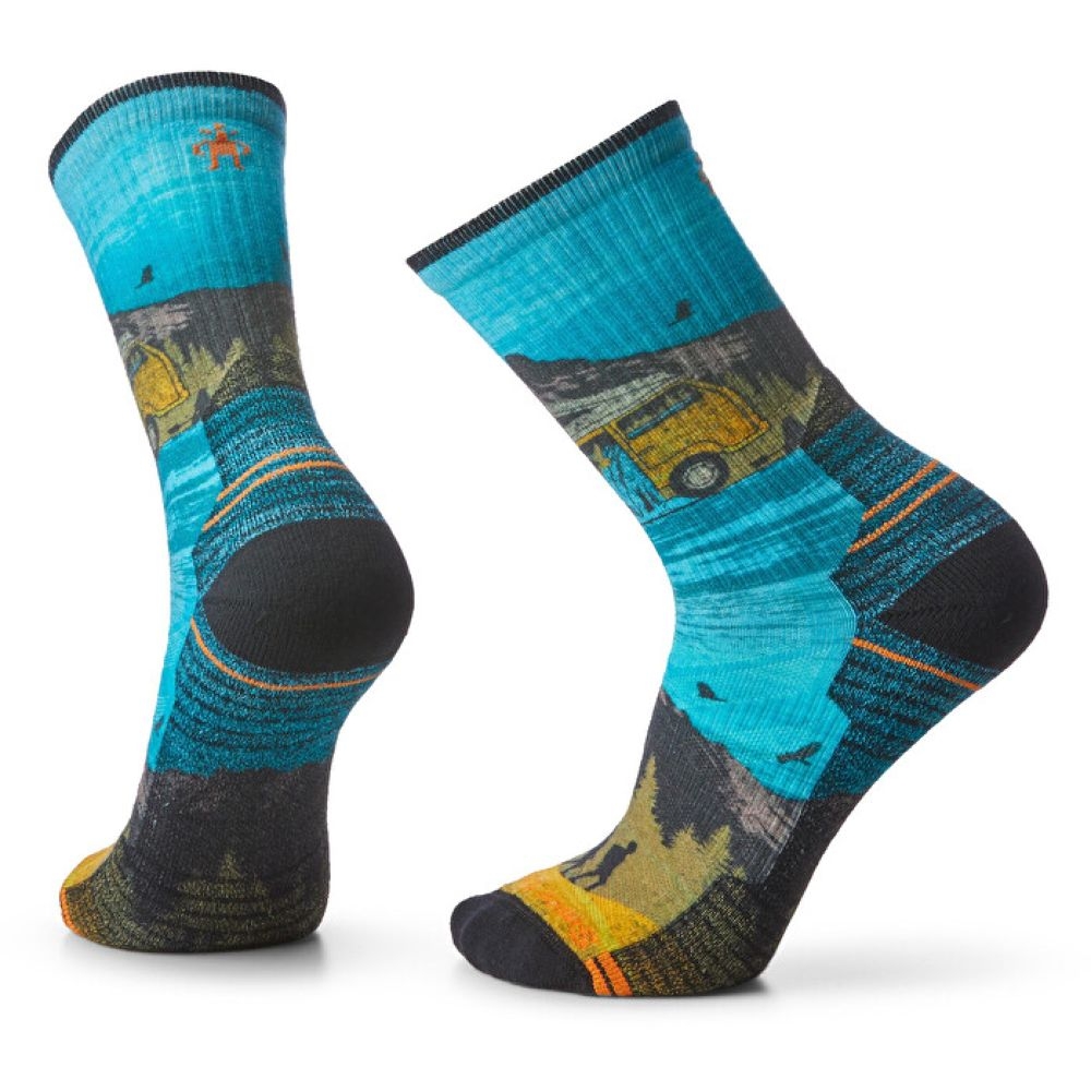 Smartwool Hike Light Cushion Great Excursion Print Multi Color SW0019871501 sokken online bestellen bij Kathmandu Outdoor & Travel