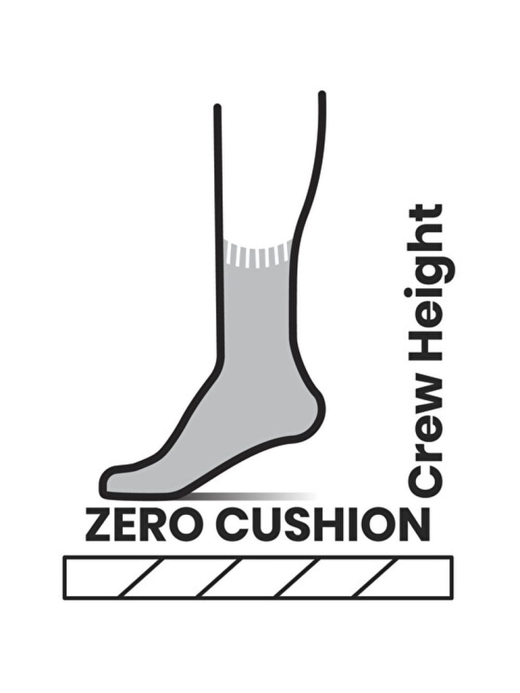 Smartwool Hike Zero Cushion Crew Socks Performance Socks Charcoal SW0026380031 sokken online bestellen bij Kathmandu Outdoor & Travel