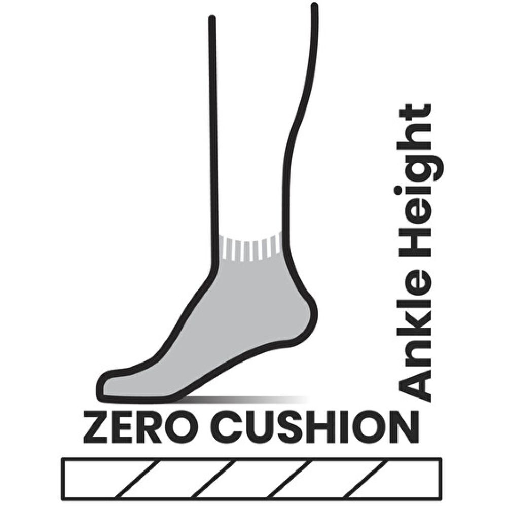Smartwool Hike Zero Cushion Ankle Socks Performance Socks Charcoal SW0026400031 sokken online bestellen bij Kathmandu Outdoor & Travel