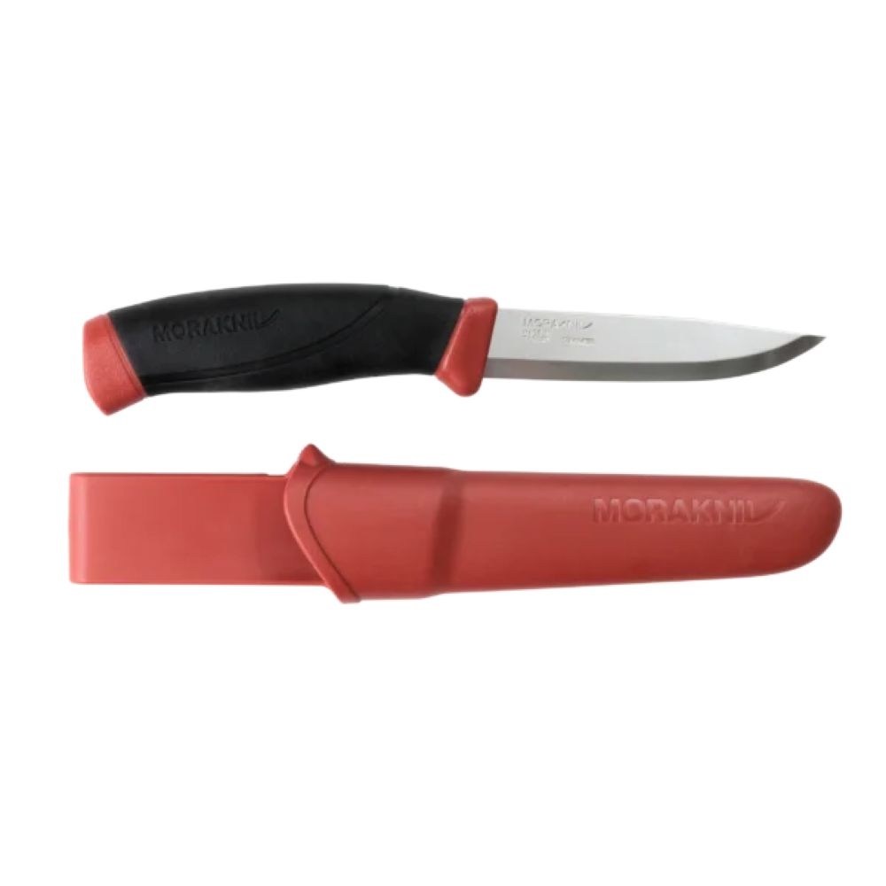 Morakniv Companion RVS Dala Red MO 14070 messen & tools online bestellen bij Kathmandu Outdoor & Travel
