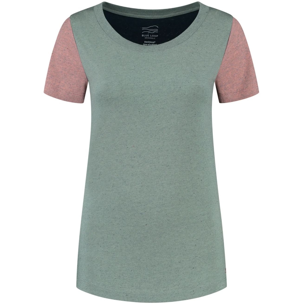 Blue Loop Originals Denimcel Leftover Tshirt Women's Mix W-DLT009-24-B999 shirts en tops online bestellen bij Kathmandu Outdoor & Travel