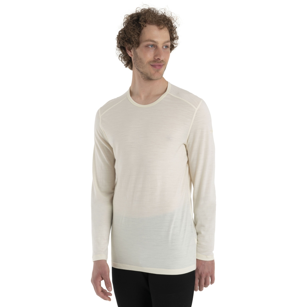 Icebreaker 200 Oasis Long Sleeve Crewe Undyed 1043650-001 onderkleding/thermokleding online bestellen bij Kathmandu Outdoor & Travel