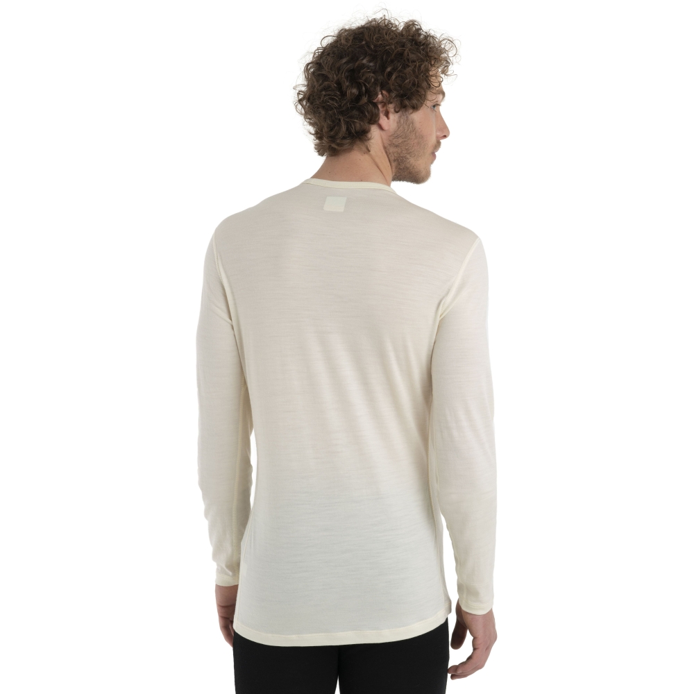Icebreaker 200 Oasis Long Sleeve Crewe Undyed 1043650-001 onderkleding/thermokleding online bestellen bij Kathmandu Outdoor & Travel