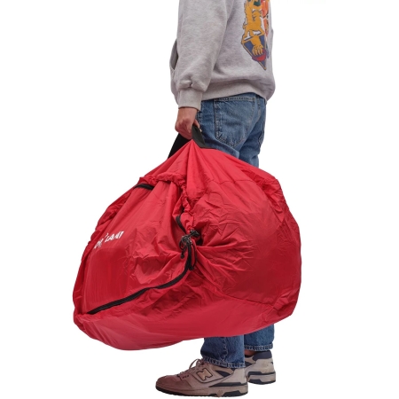 Lowland  Raincover & Flightbag Red