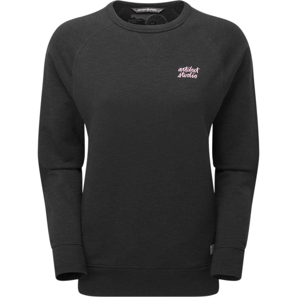 Artilect Artilectual Crew Women's Black 122WS18-BLK fleeces en truien online bestellen bij Kathmandu Outdoor & Travel