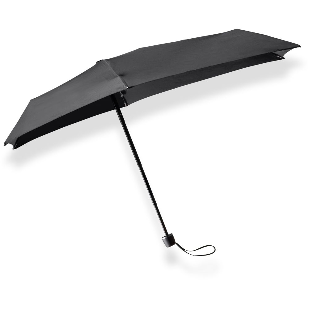 Senz Micro foldable storm umbrella Pure Black SZ 1010-0900 reisaccessoires online bestellen bij Kathmandu Outdoor & Travel