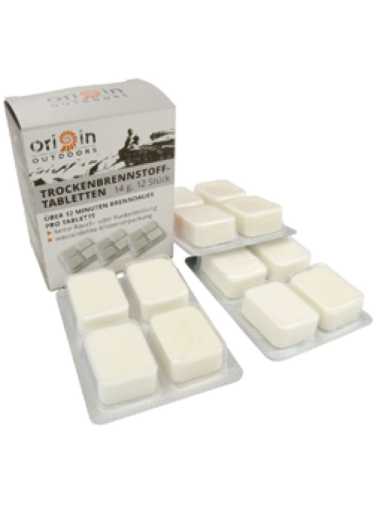 Origin Outdoor Solid Fuel Tablets 14g, 12 stuks Wit 179630 branders online bestellen bij Kathmandu Outdoor & Travel