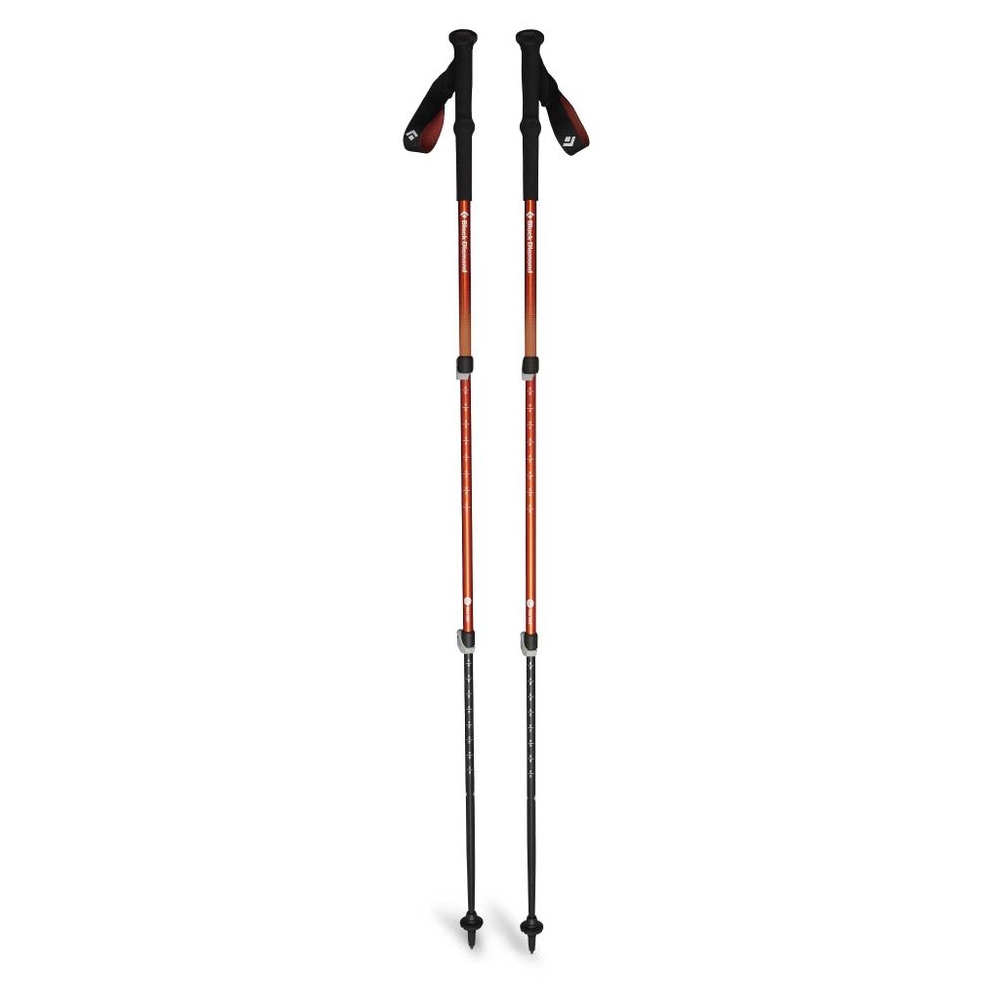 Black Diamond Trail Back Trekking Poles Burnt Sienna  BD112552-Burnt Sienn wandelstokken en gamaschen online bestellen bij Kathmandu Outdoor & Travel