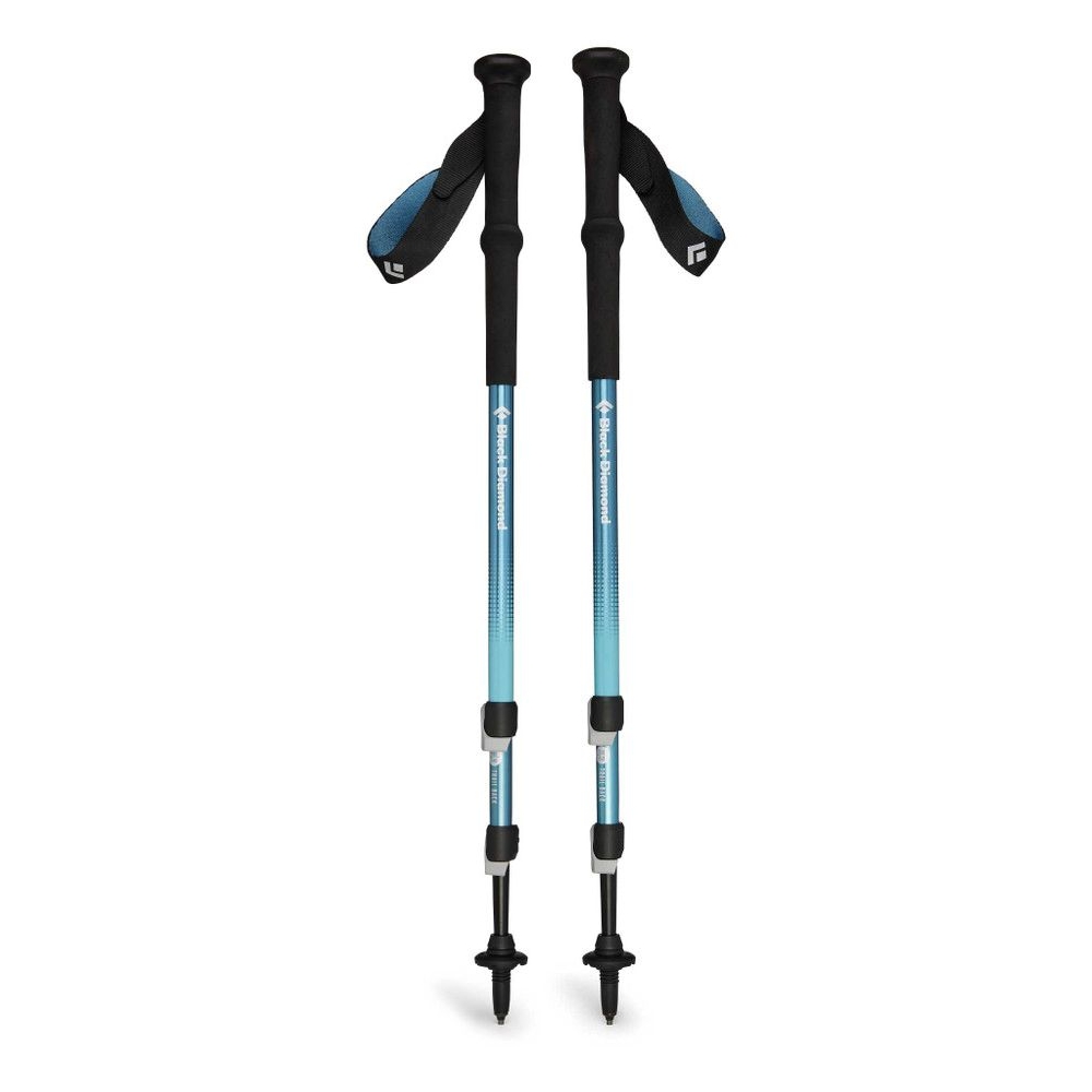 Black Diamond Trail Back Trekking Poles Creek Blue  BD112552-Creek Blue wandelstokken en gamaschen online bestellen bij Kathmandu Outdoor & Travel