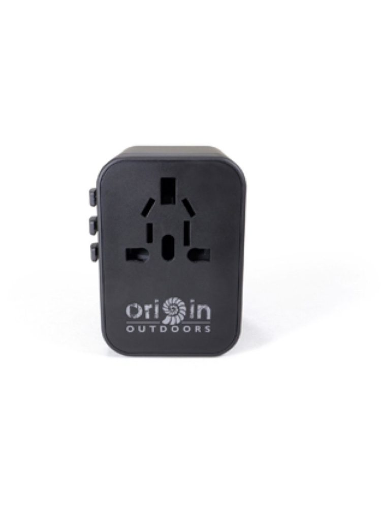 Origin Outdoor Universal Travel Adapter Black 100360 reisaccessoires online bestellen bij Kathmandu Outdoor & Travel