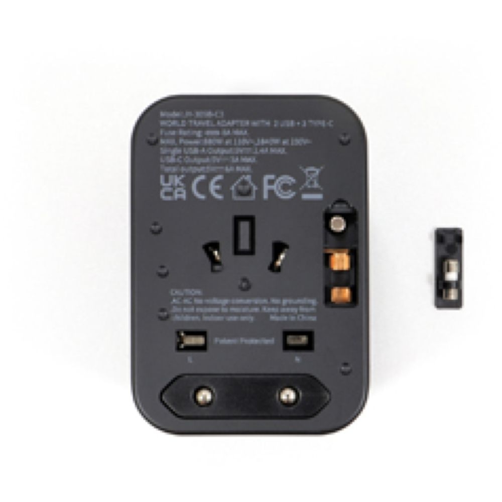 Origin Outdoor Universal Travel Adapter Black 100360 reisaccessoires online bestellen bij Kathmandu Outdoor & Travel