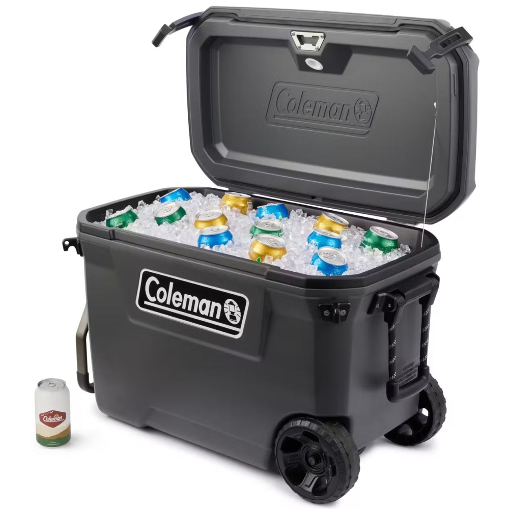 Coleman Wheeled Convoy Cooler 61,5L Grey 2193724 koken online bestellen bij Kathmandu Outdoor & Travel