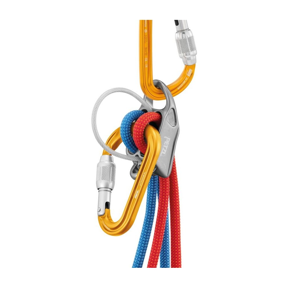 Petzl Attache Yellow M038AA00 karabiners en setjes online bestellen bij Kathmandu Outdoor & Travel