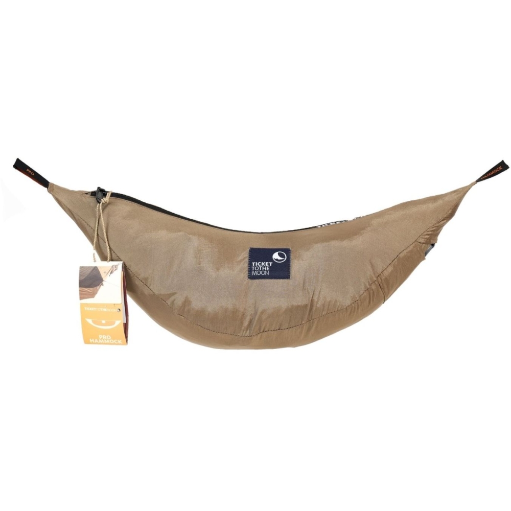 Ticket to the Moon Pro Hammock Brown / Black TMPRO0807 hangmatten online bestellen bij Kathmandu Outdoor & Travel