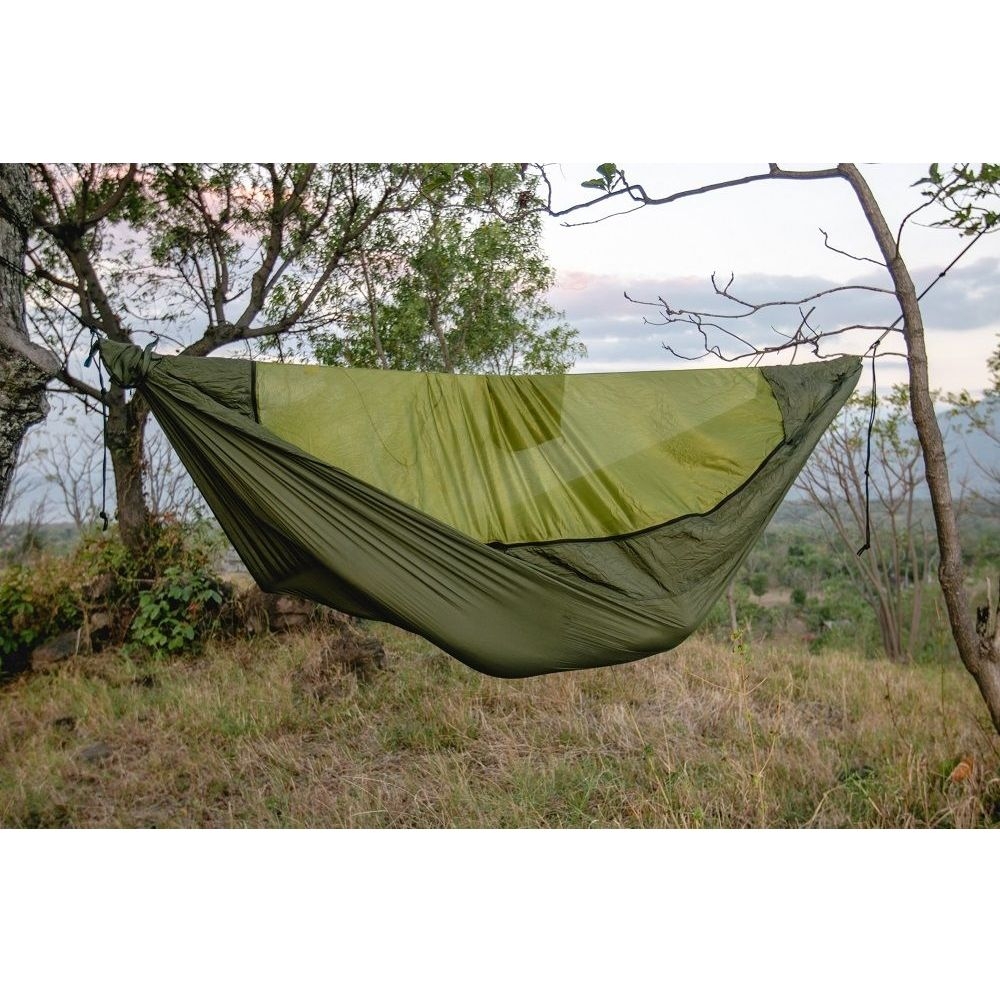 Ticket to the Moon Pro Hammock Army Green / Green TMPRO2424 hangmatten online bestellen bij Kathmandu Outdoor & Travel