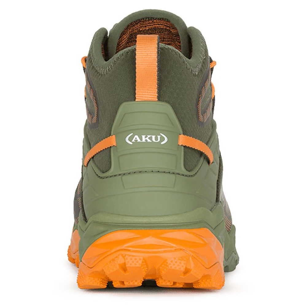 AKU Flyrock Mid GTX Military Green/Orange 695-486 wandelschoenen heren online bestellen bij Kathmandu Outdoor & Travel