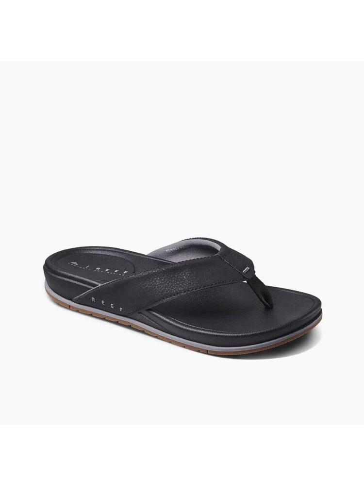 Reef Cushion Bonzer Black Gum CJ4042 slippers online bestellen bij Kathmandu Outdoor Travel