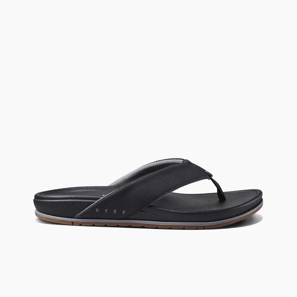 Reef Cushion Bonzer Black/Gum CJ4042 slippers online bestellen bij Kathmandu Outdoor & Travel